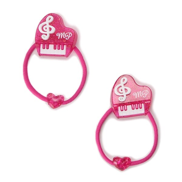 ラメピアノ ヘアポニー2個セット