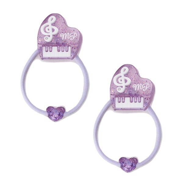 ラメピアノ ヘアポニー2個セット