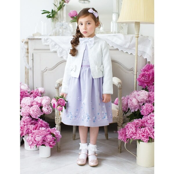 花刺しゅうノースリーブワンピース