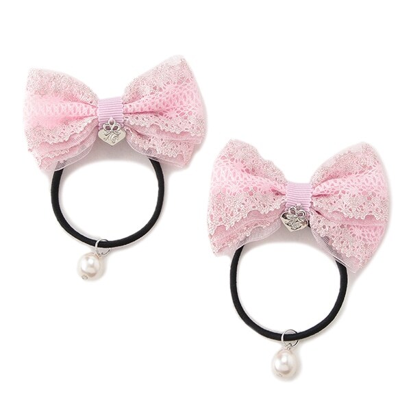 リボンレースヘアポニー