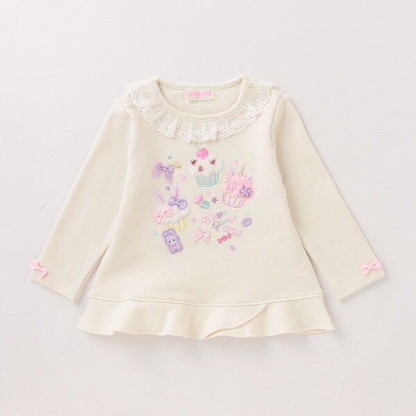 【人気商品再入荷】【直営店で取り扱い無し】 ケーキ刺しゅうTシャツ