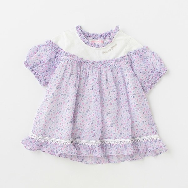 【人気商品再入荷】【直営店で取り扱い無し】小花柄切替チュニック