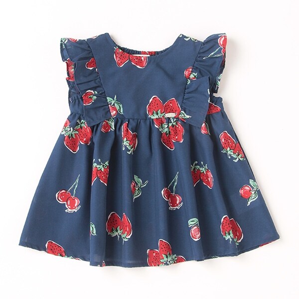 【人気商品再入荷】【直営店で取り扱い無し】苺柄チュニック