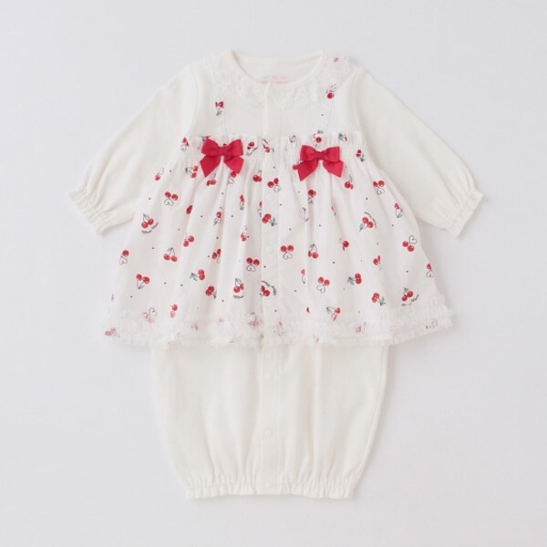 【人気商品再入荷】【直営店で取り扱い無し】チェリー柄切替　2wayオール