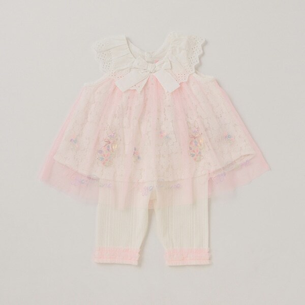 【人気商品再入荷】【直営店で取り扱い無し】ウサギ刺しゅうレース　スーツ