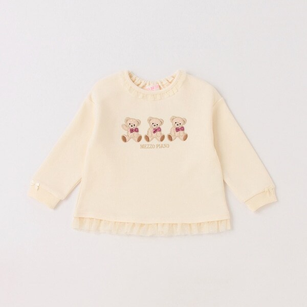 【人気商品再入荷】【直営店で取り扱い無し】クマアップリケ　トレーナー