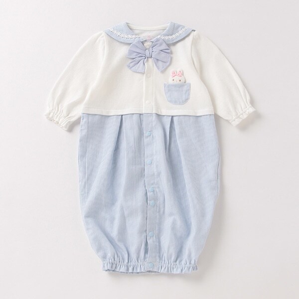 ウサギマスコットつきセーラー2WAYオール