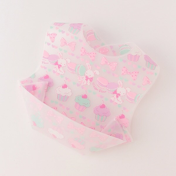 ウサギスウィーツ柄お食事スタイ 【日本製】