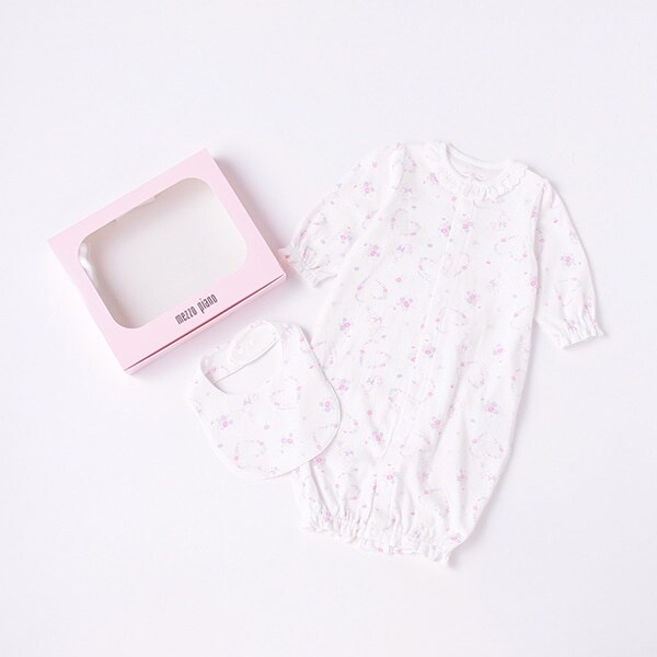 オリジナルBOXつき花ウサギ柄2wayオール＆スタイセット