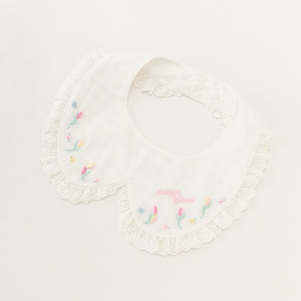 チューリップ刺しゅう衿風スタイ