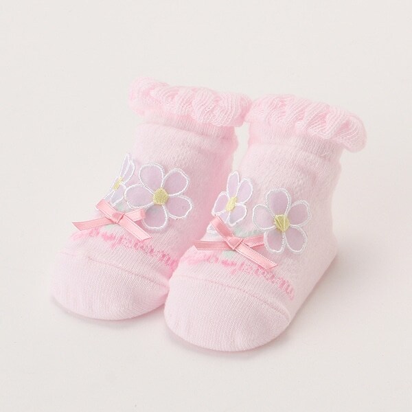 お花モチーフソックス【日本製】