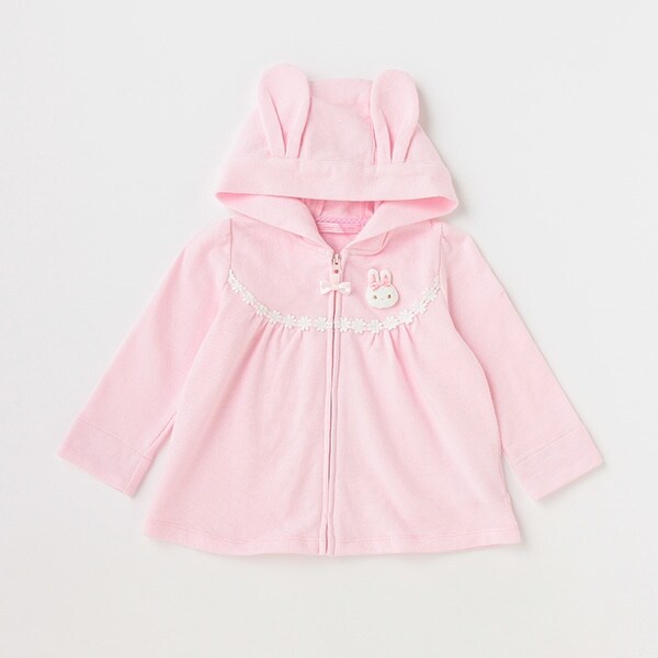ウサギマスコットつきウサ耳パーカ