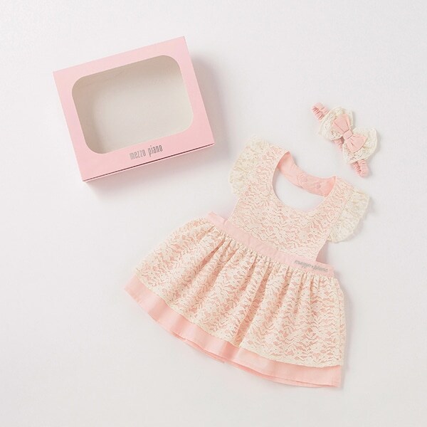 オリジナルボックスつきレースエプロン＆ヘアバンドセット