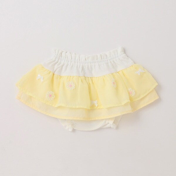 花モチーフつきスカートブルマ