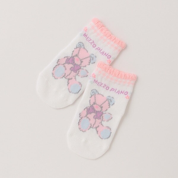 くま・うさぎ柄ソックス【日本製】