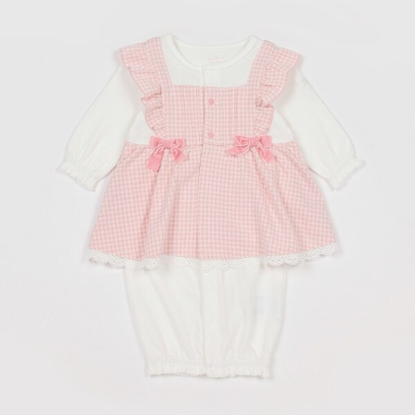 千鳥柄カットジャガードチュニック　2wayオール