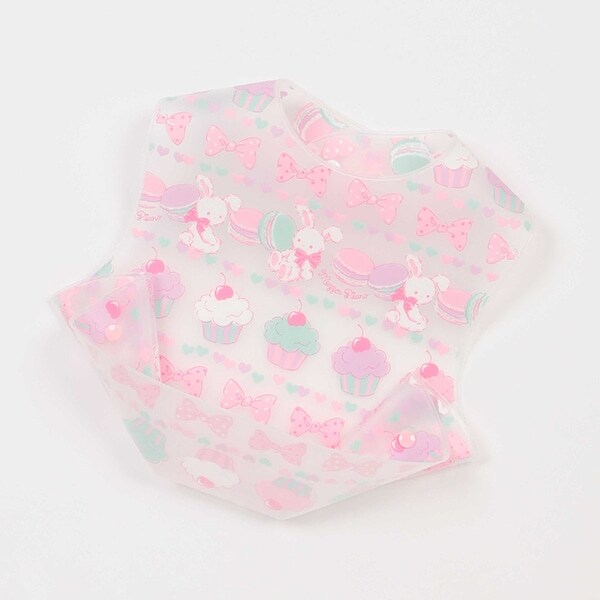 ウサギスウィーツ柄　お食事スタイ【日本製】