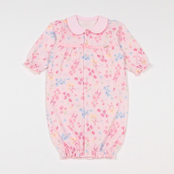 スイートピー柄2wayオール