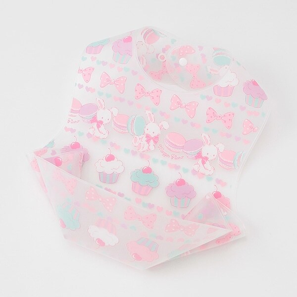 ウサギスウィーツ柄　お食事スタイ【日本製】