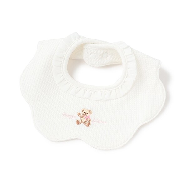 くま・うさぎ刺しゅう　スタイ