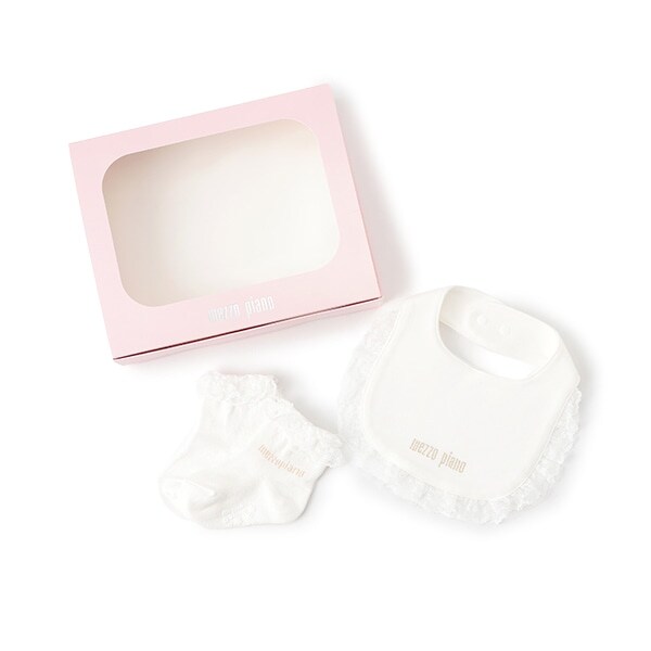 【BOX付】【日本製】オリジナルボックスつき　スタイ＆ソックスセット