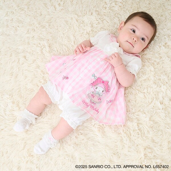 【マイメロディ・シナモロール】セーラー半袖2wayオール