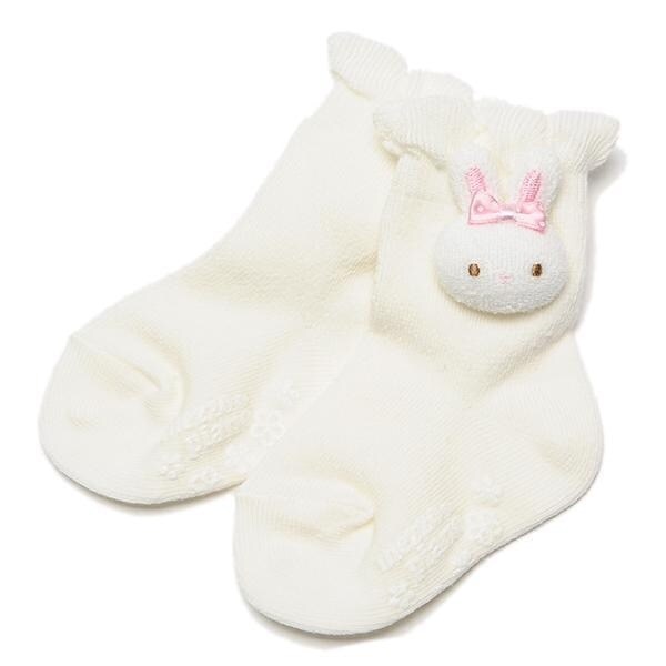 うさぎマスコットつきソックス