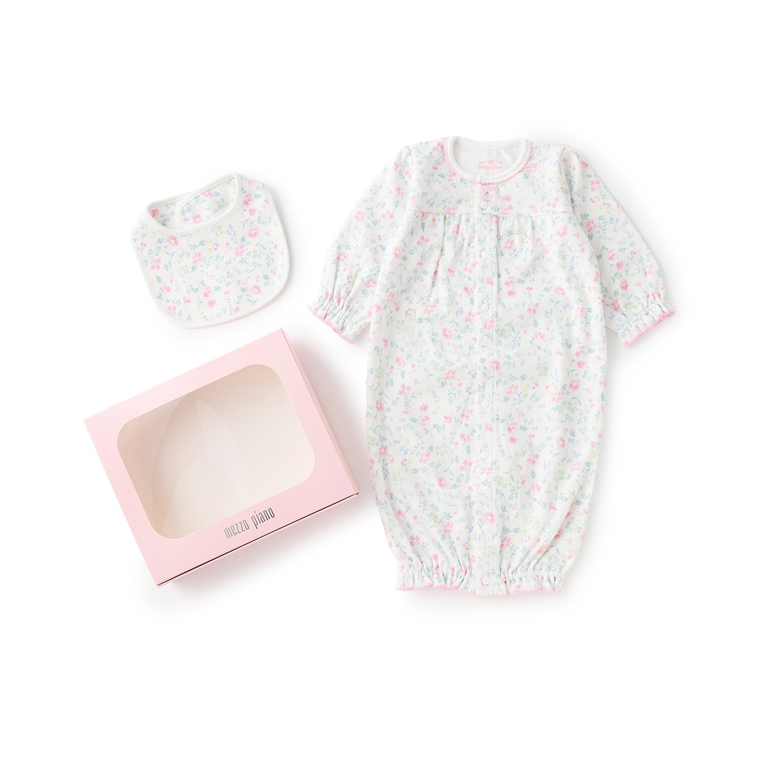 【BOX付】フラワー柄2wayオール＆スタイセット