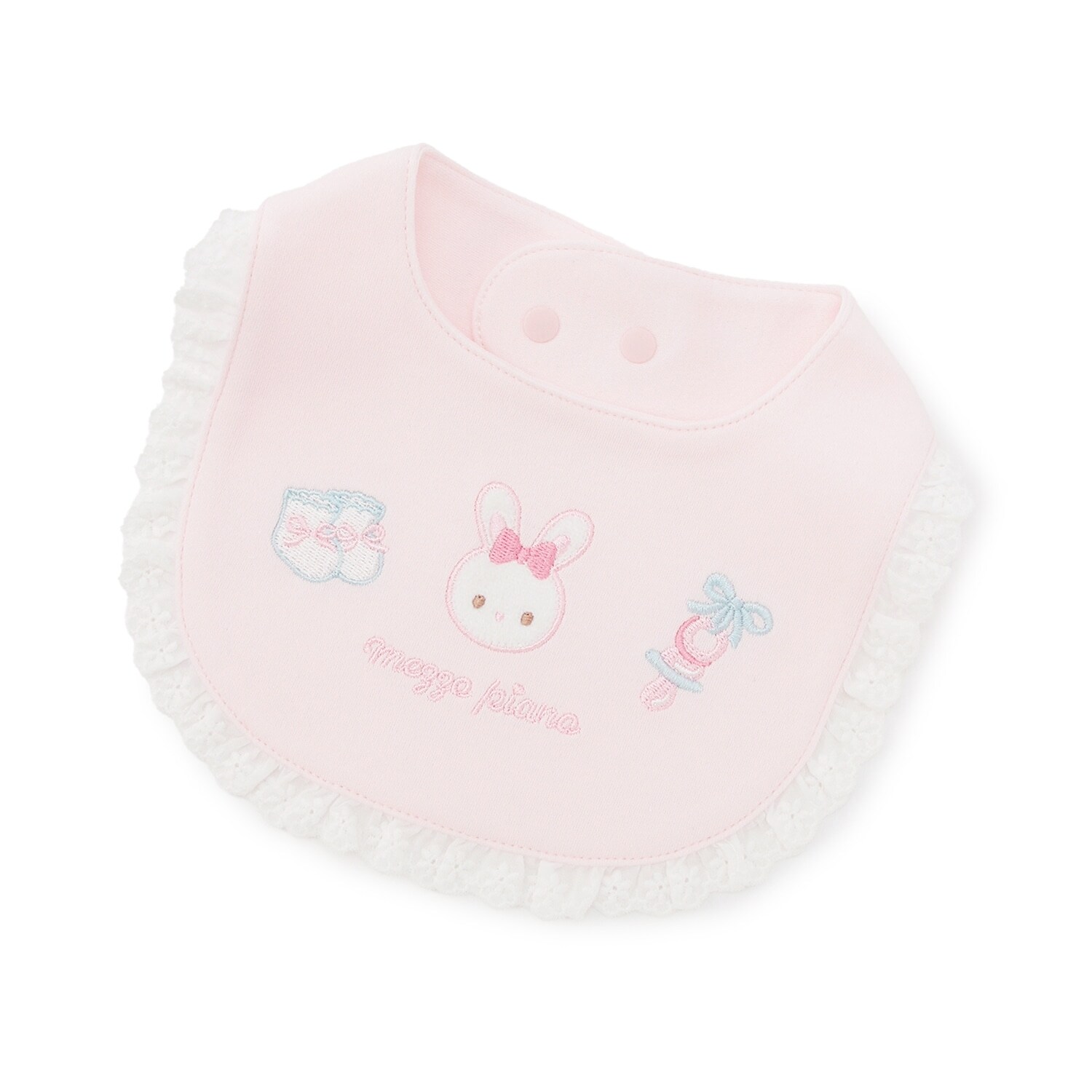 うさぎ刺繍　スタイ