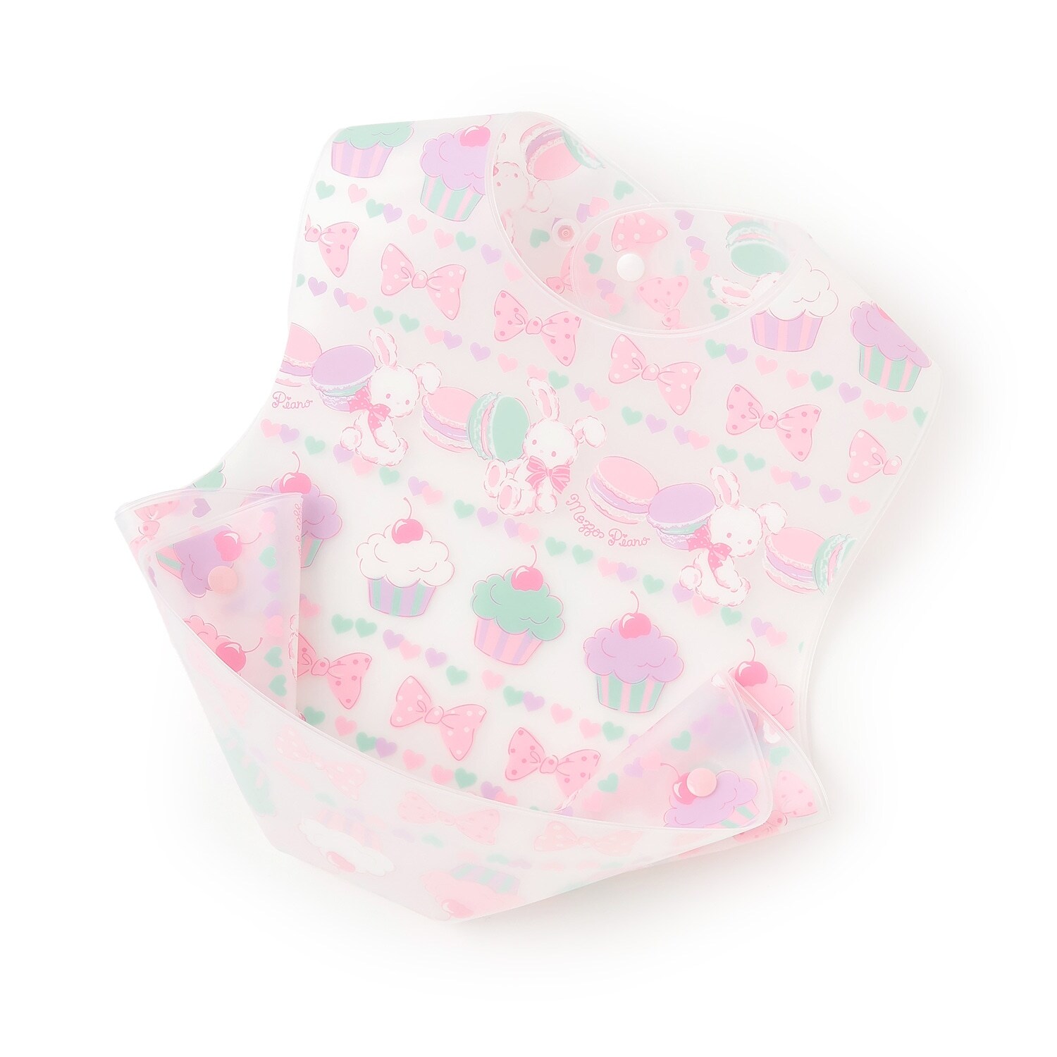 ウサギスウィーツ柄　お食事スタイ【日本製】