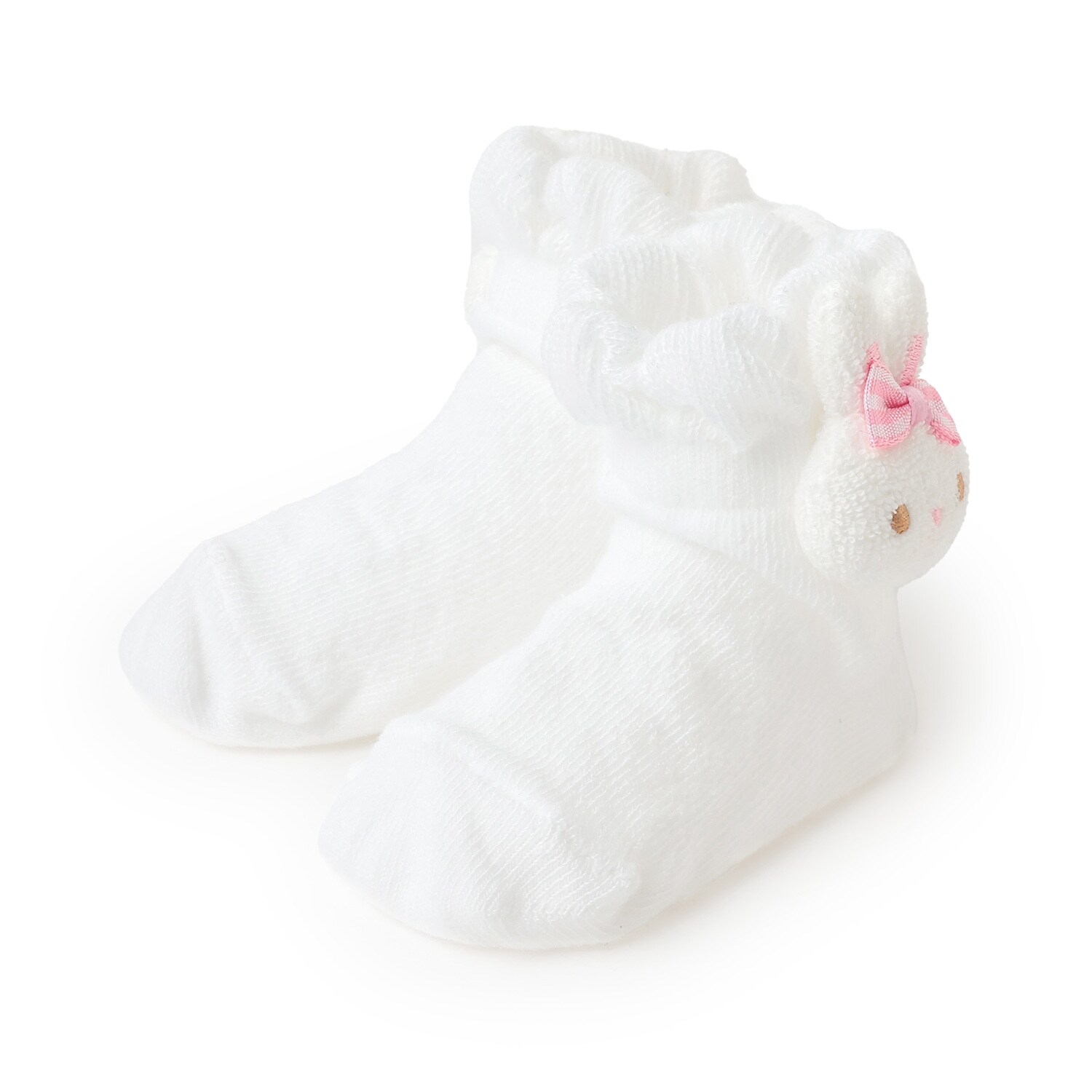 ウサギマスコットつき　ソックス【日本製】