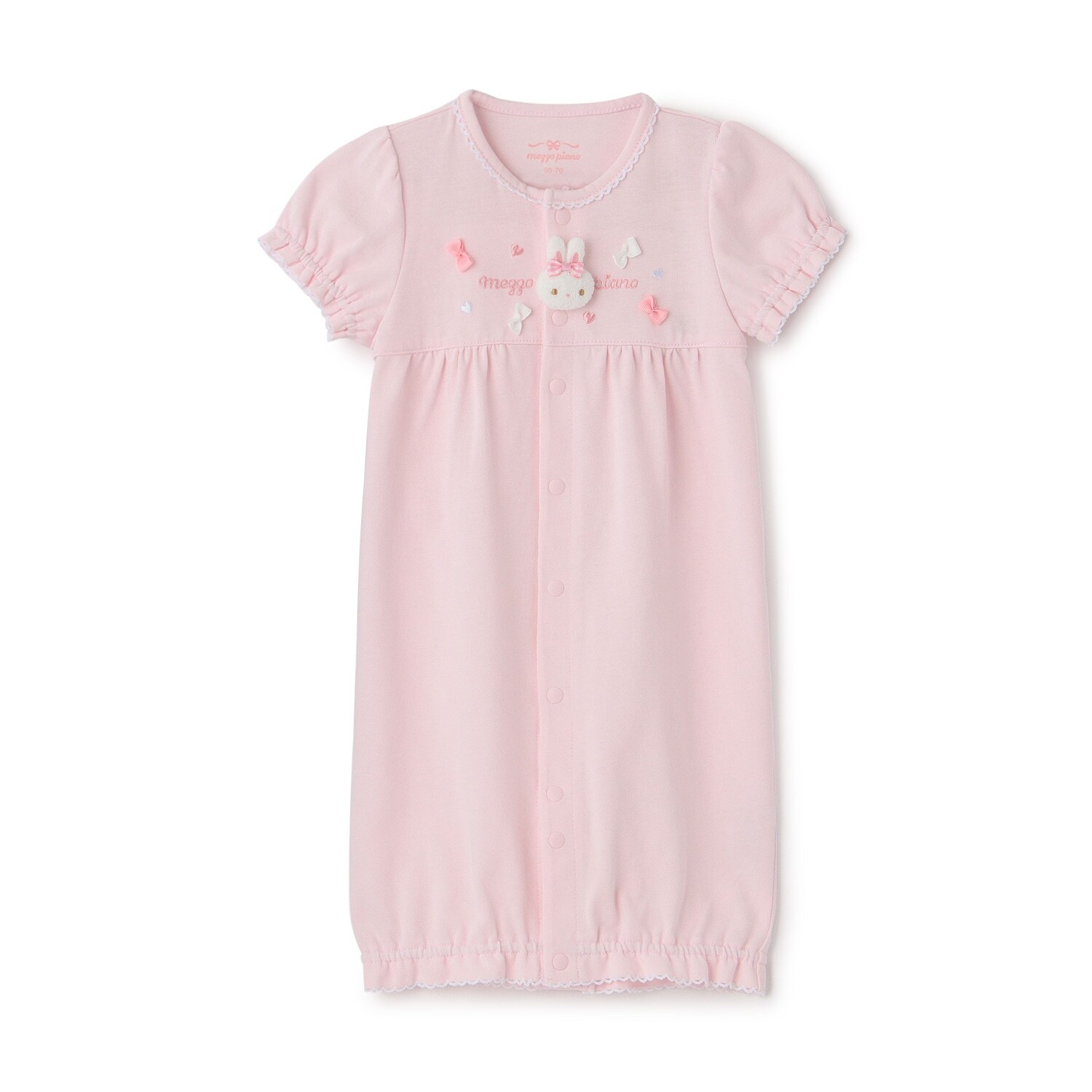 ウサギマスコット付　半袖2wayオール