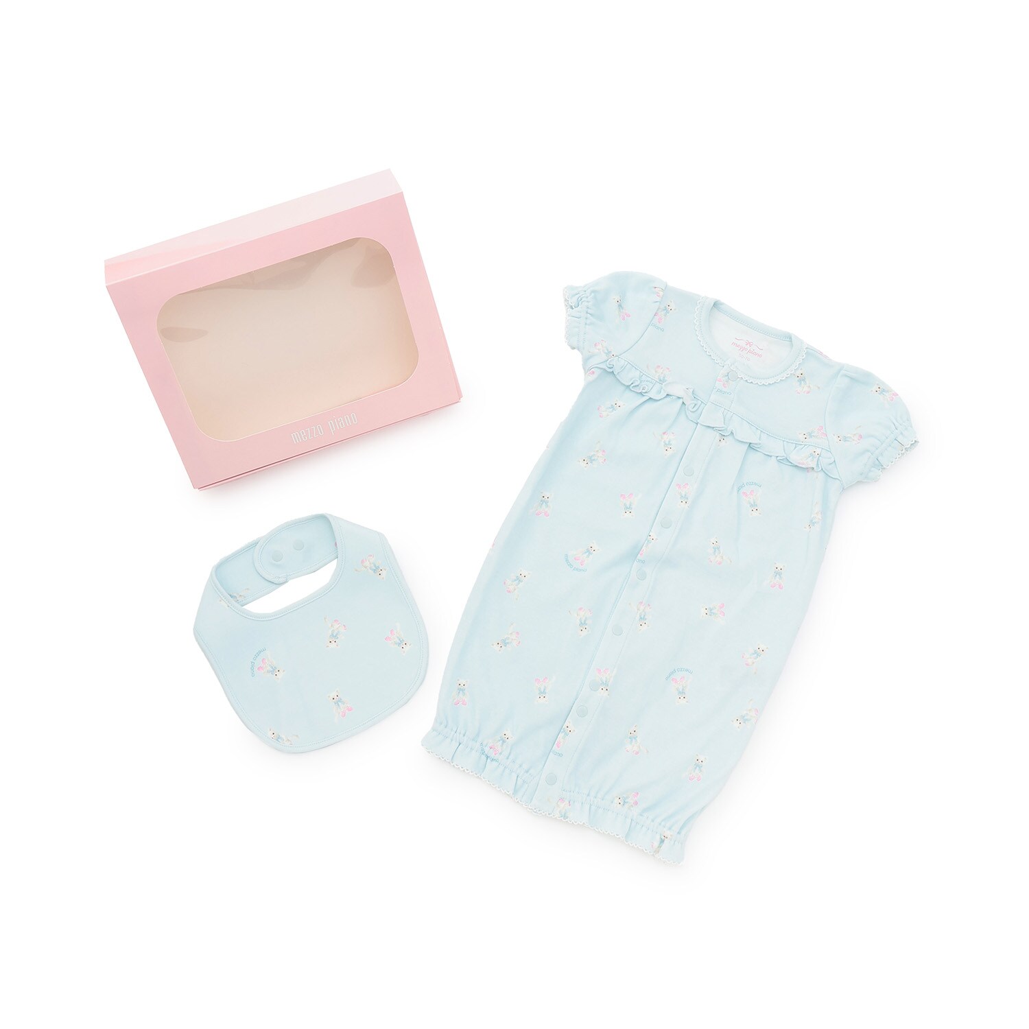 【BOX付】動物柄半袖2wayオール＆スタイセット