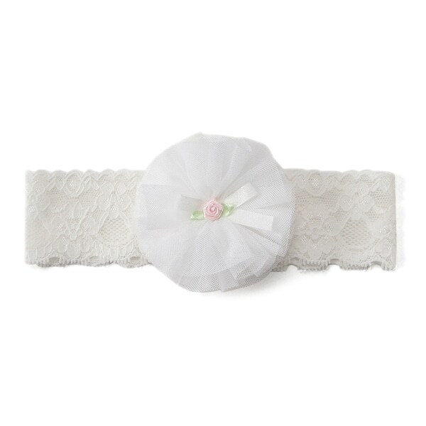 お花チュールヘアバンド