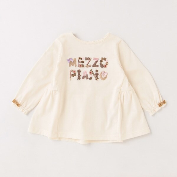 クッキーロゴ後ティアード長袖Ｔシャツ