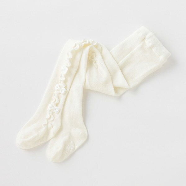 【ベビーサイズ】 サイドフリルタイツ【日本製】