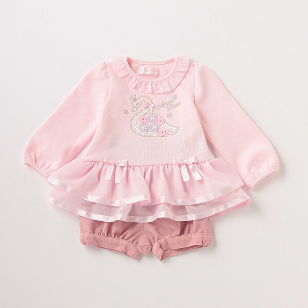 スワンチュニック＆バルーンパンツセット