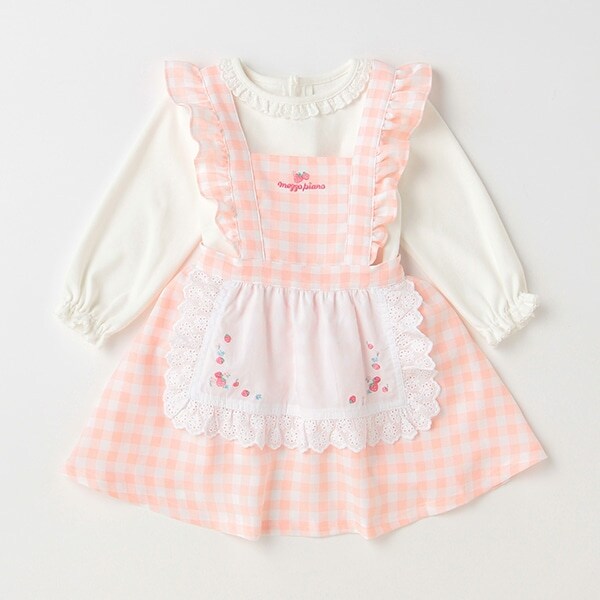 長袖Ｔシャツ＆エプロンスカートセット