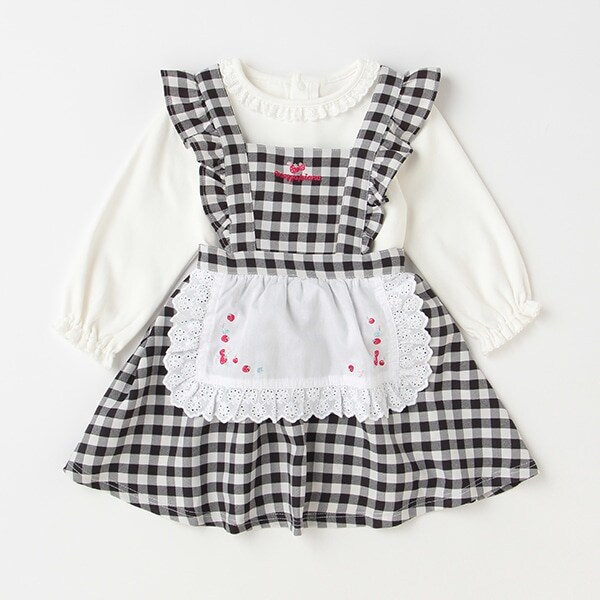 長袖Ｔシャツ＆エプロンスカートセット