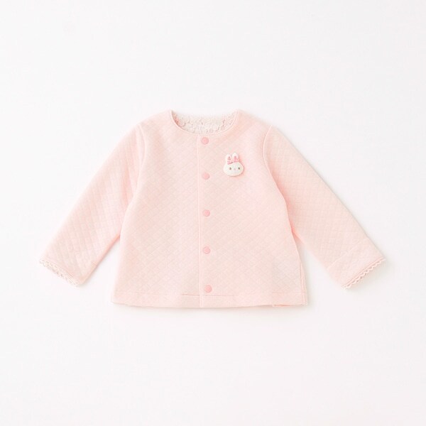 ウサギマスコットつきカットカーディガン