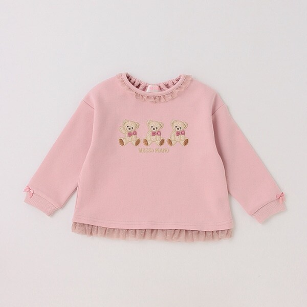 クマアップリケ　トレーナー