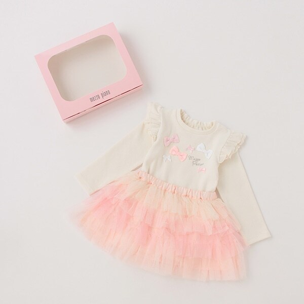 オリジナルボックスつきリボンテレコTシャツ＆チュールスカートセット