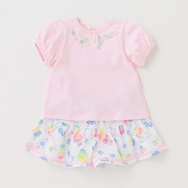 半袖Tシャツ＆アイシーソーダポップ柄キュロットスカート