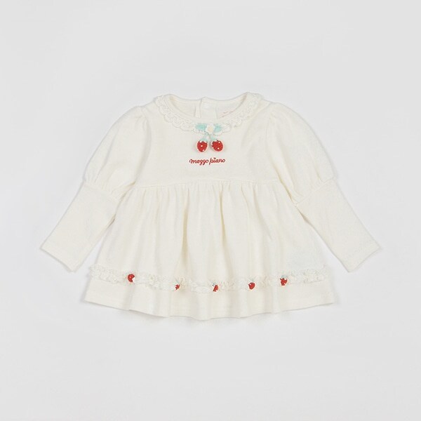 イチゴ編みモチーフつき　チュニック