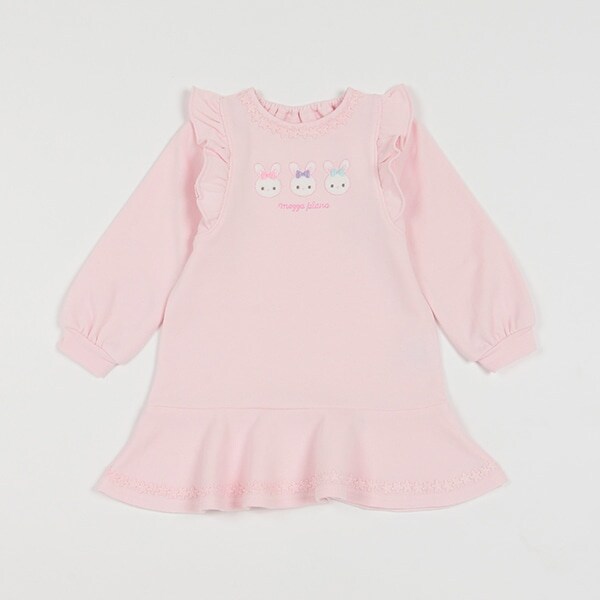 ウサギアップリケ　カットワンピース