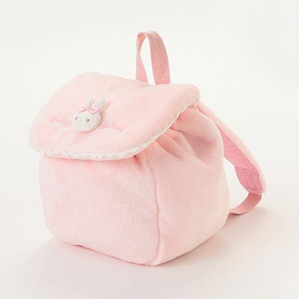 ウサギマスコットつき　ボアリュック