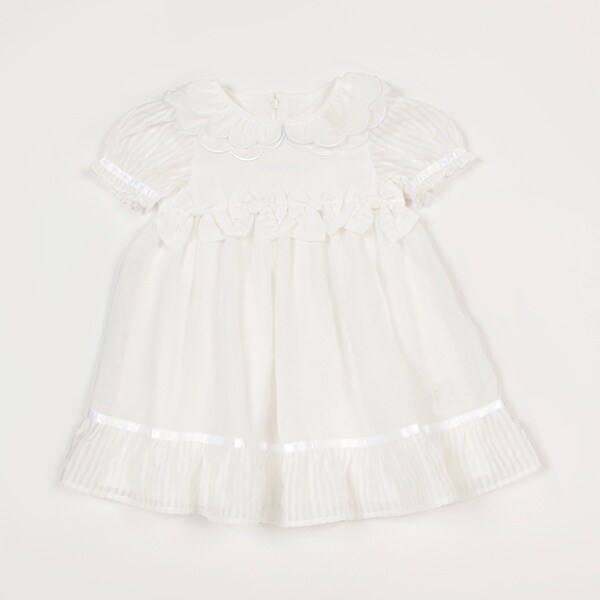 シアーリボン　ワンピース