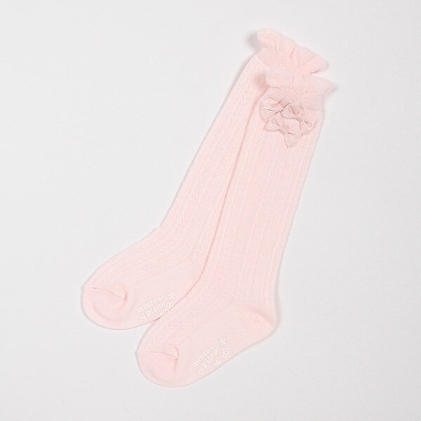 リボンイッパイ　ハイソックス【日本製】