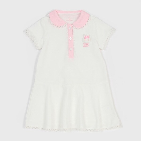 ウサギマスコットつき　カットソーワンピース