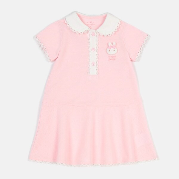 ウサギマスコットつき　カットソーワンピース